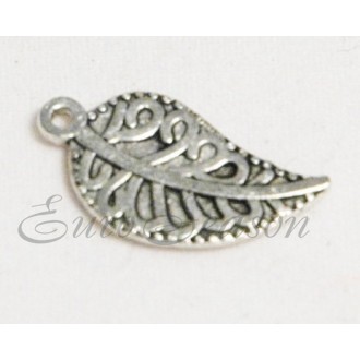 Подвеска мет.№070 12х20мм цв.Silver (цена за 1шт)